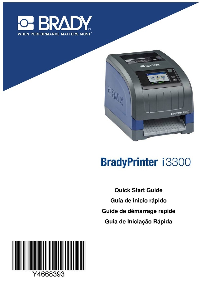 Brady BradyPrinter i3300 User manual