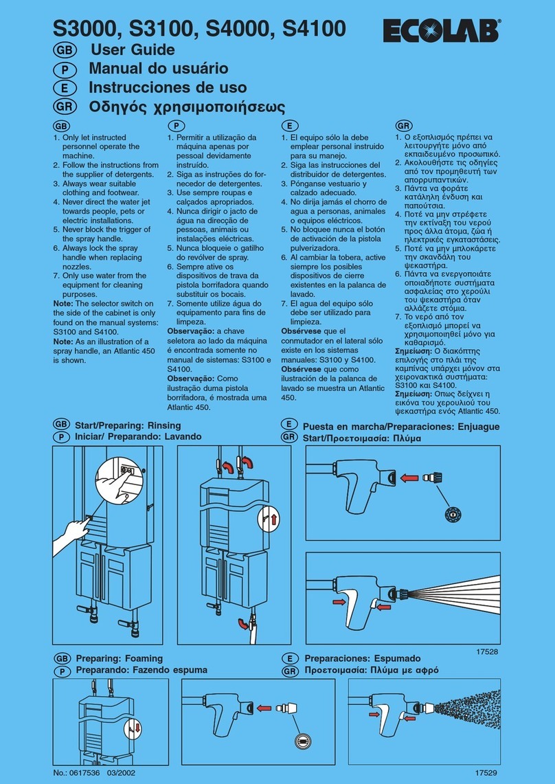 Ecolab S3100 user guide