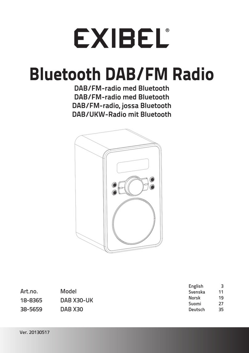 Exibel DAB X30 User manual Exibel DAB X30 User manual