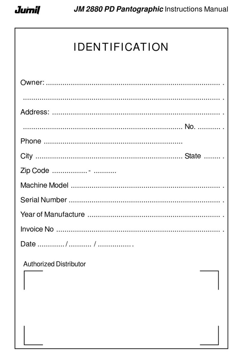 Jumil JM 2880 PD Pantographic instruction manual