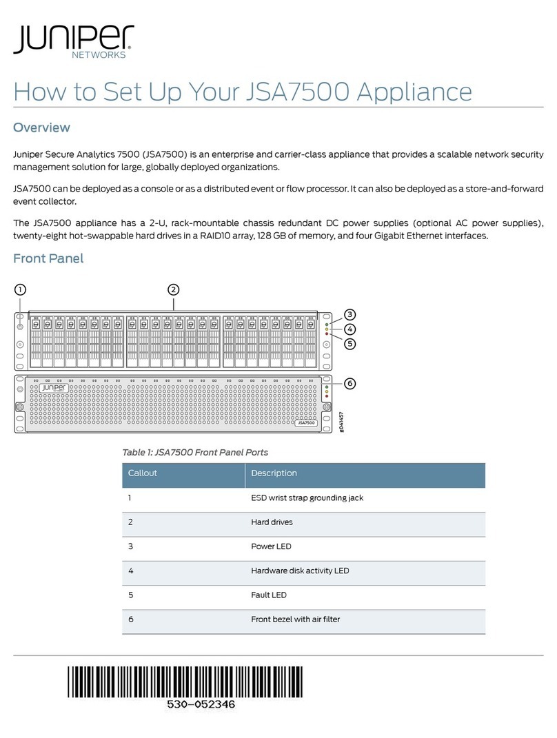 Juniper JSA7500 Setup guide
