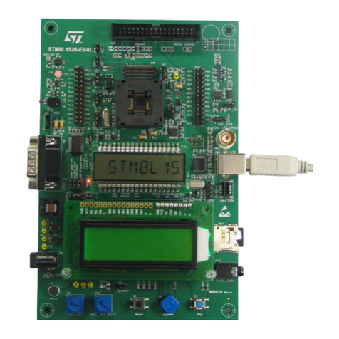 ST STM8L Installation and operating instructions