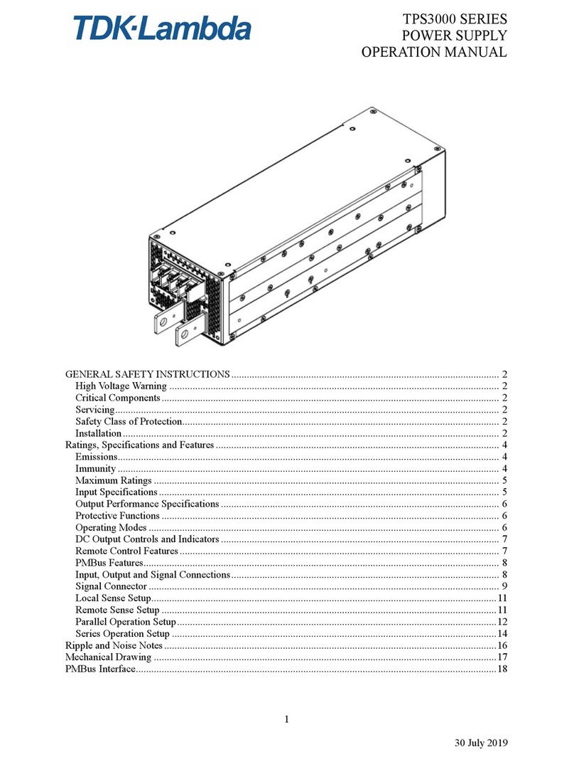 TDK-Lambda TPS3000 Series User manual