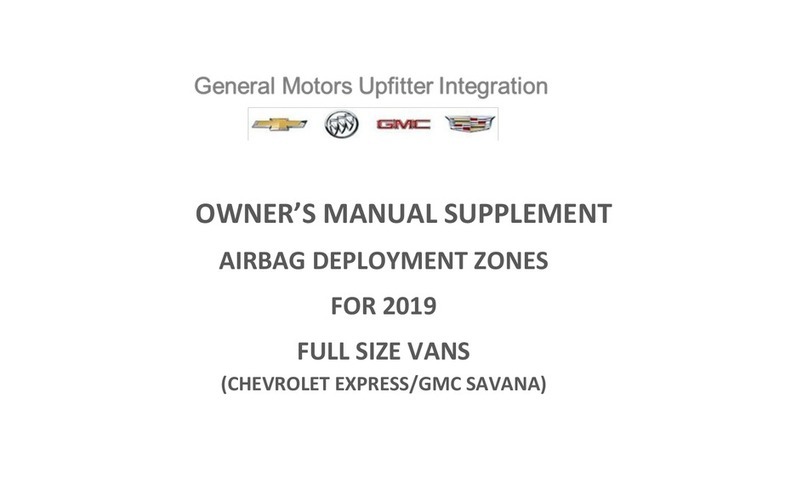 Chevrolet Express 2019 Owner's manual supplement