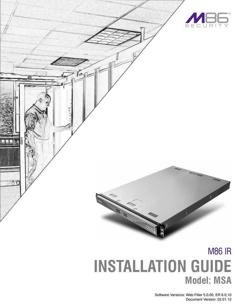 M86 Security MSA User manual