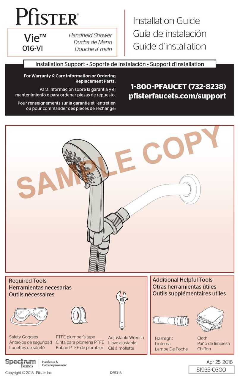 Spectrum Pfister Vie 016-VI User manual