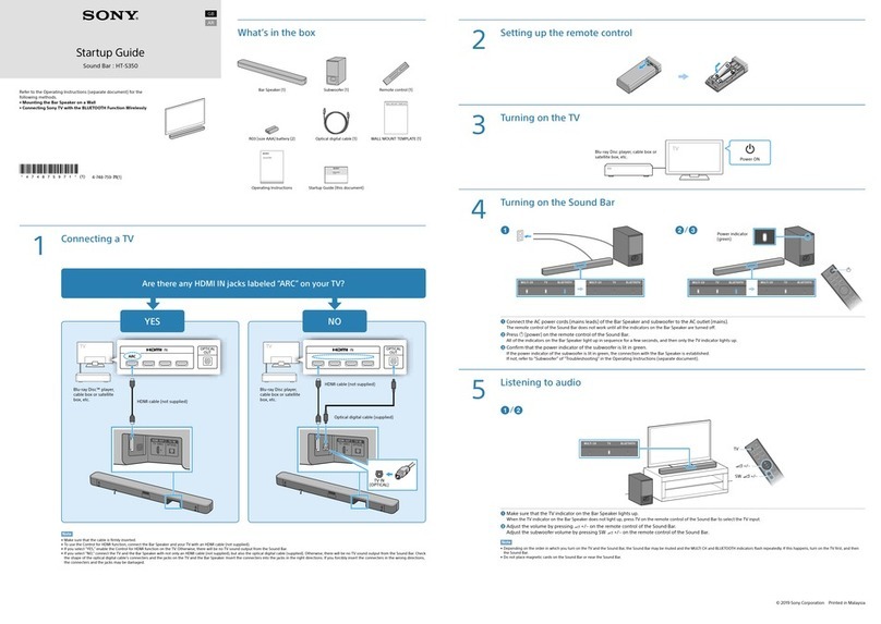 Sony HT-S350 User guide Sony HT-S350 User guide