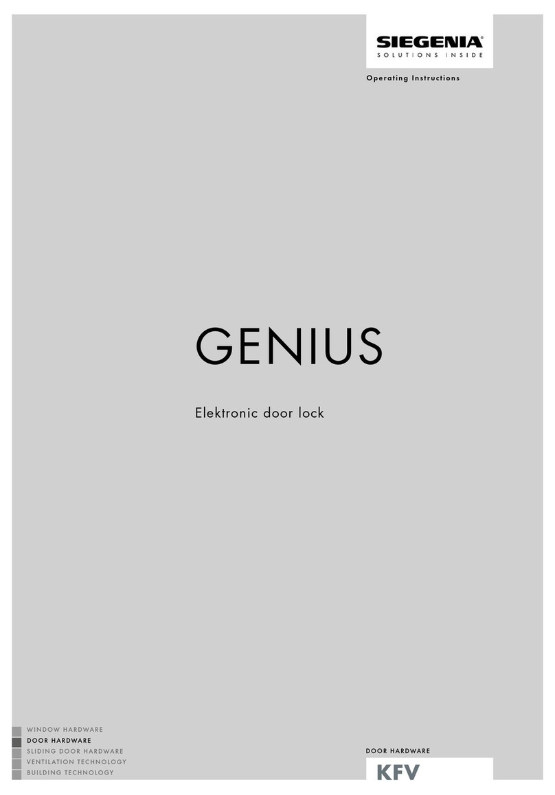 Siegenia GENIUS User manual