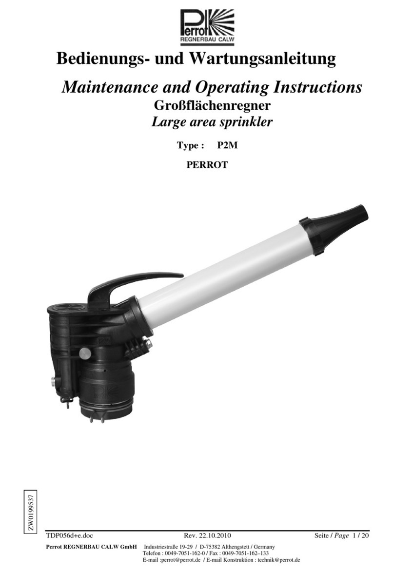 Perrot P2M Maintenance and operating instructions