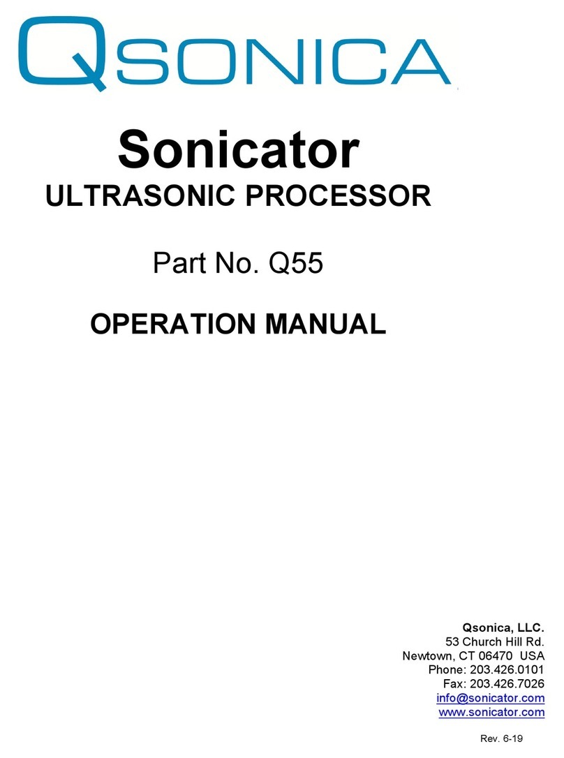 Qsonica Q55 Operation manual Qsonica Q55 Operation manual