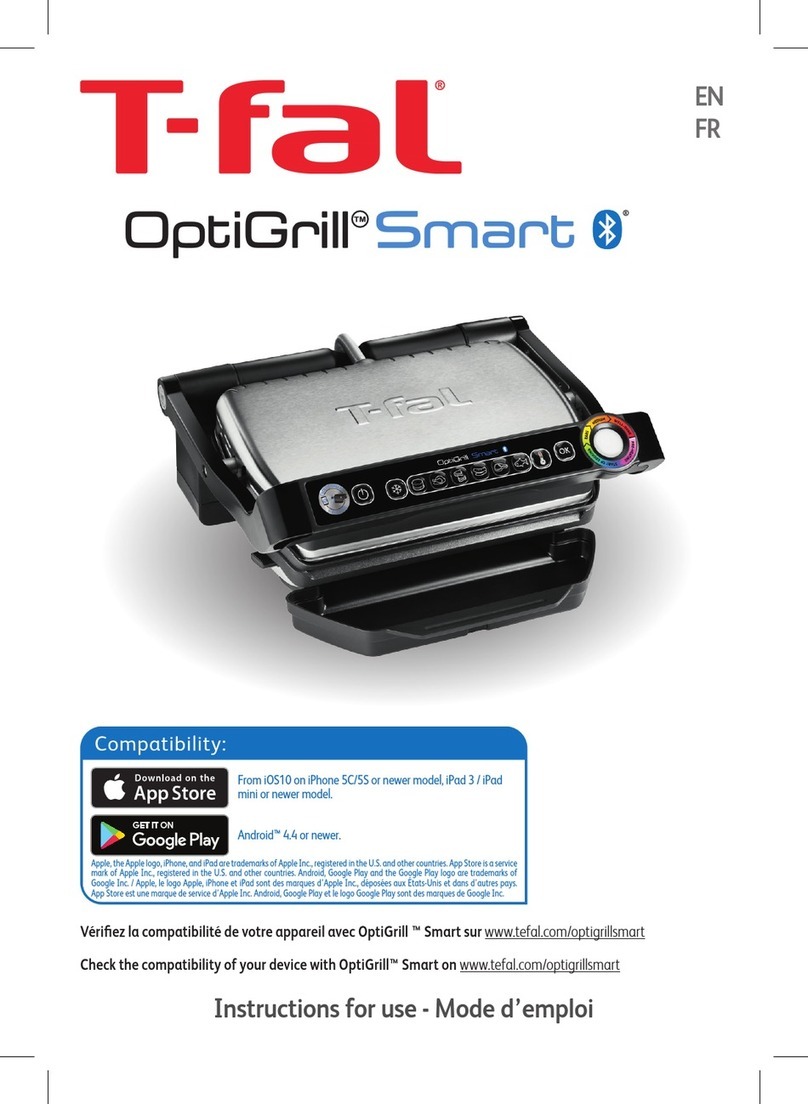 T-Fal OptiGrill Smart User manual