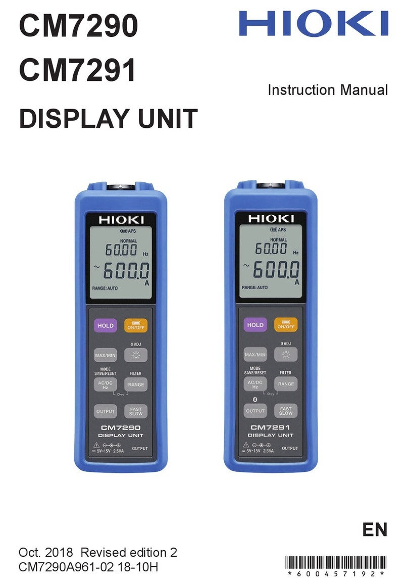 Hioki CM7290 User manual