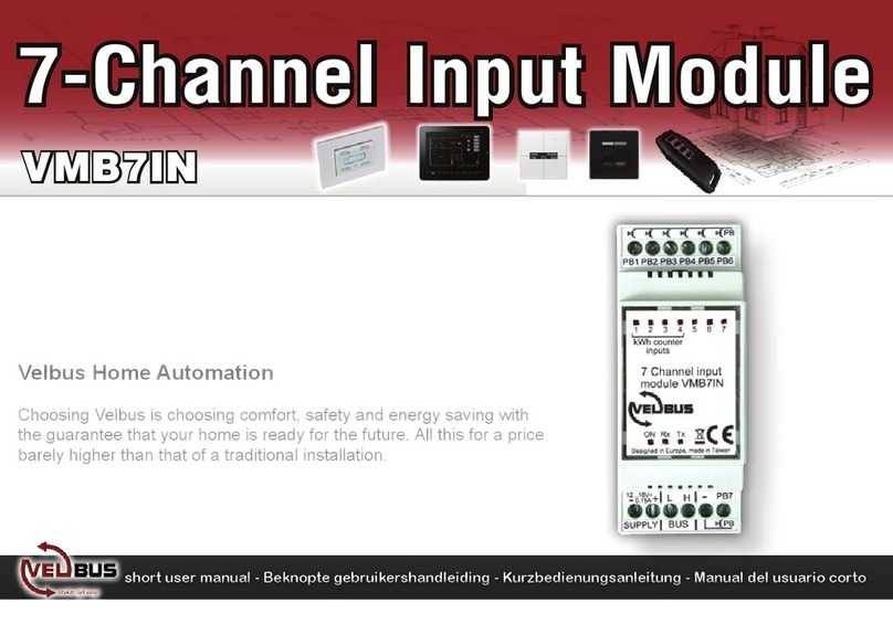 Velbus VMB7IN Short user manual