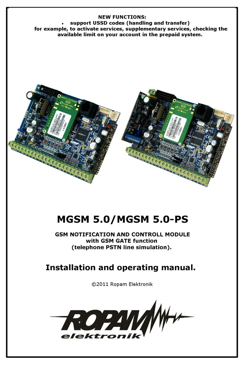 Ropam elektronik MGSM 5.0 User manual