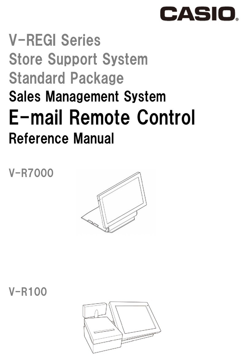 Casio V-REGI Series User manual