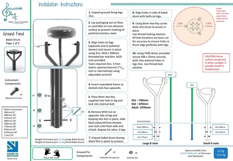 Percussion Play PPBDL-S installation instructions