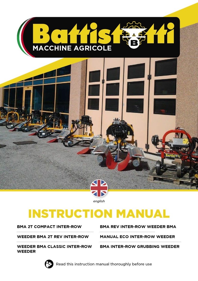 Battistotti Macchine Agricole BMA INTER-ROW CLASSIC instruction manual Battistotti Macchine Agricole BMA INTER-ROW CLASSIC instruction manual