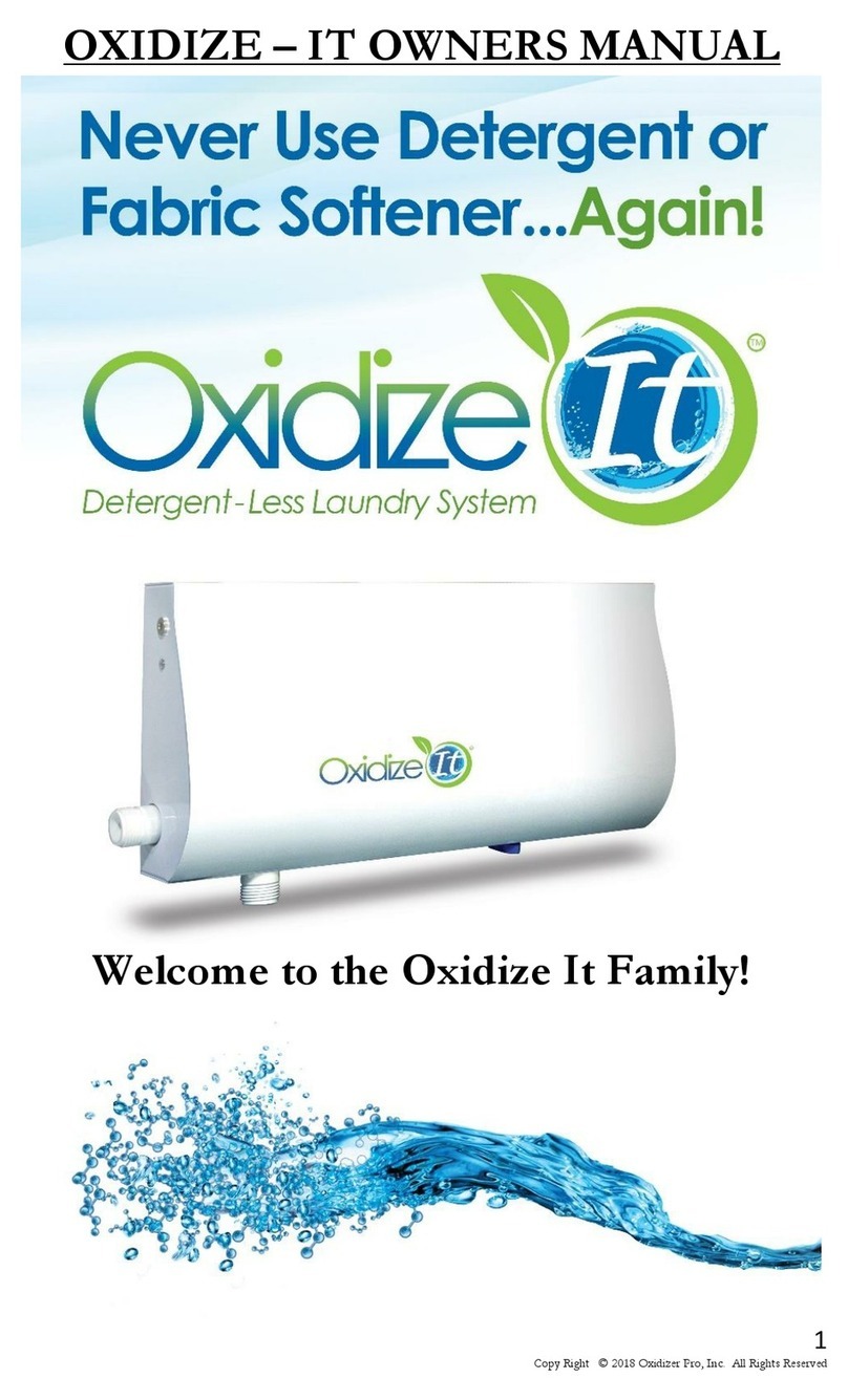 Oxidizer Pro Oxidize It OX4000-A User manual