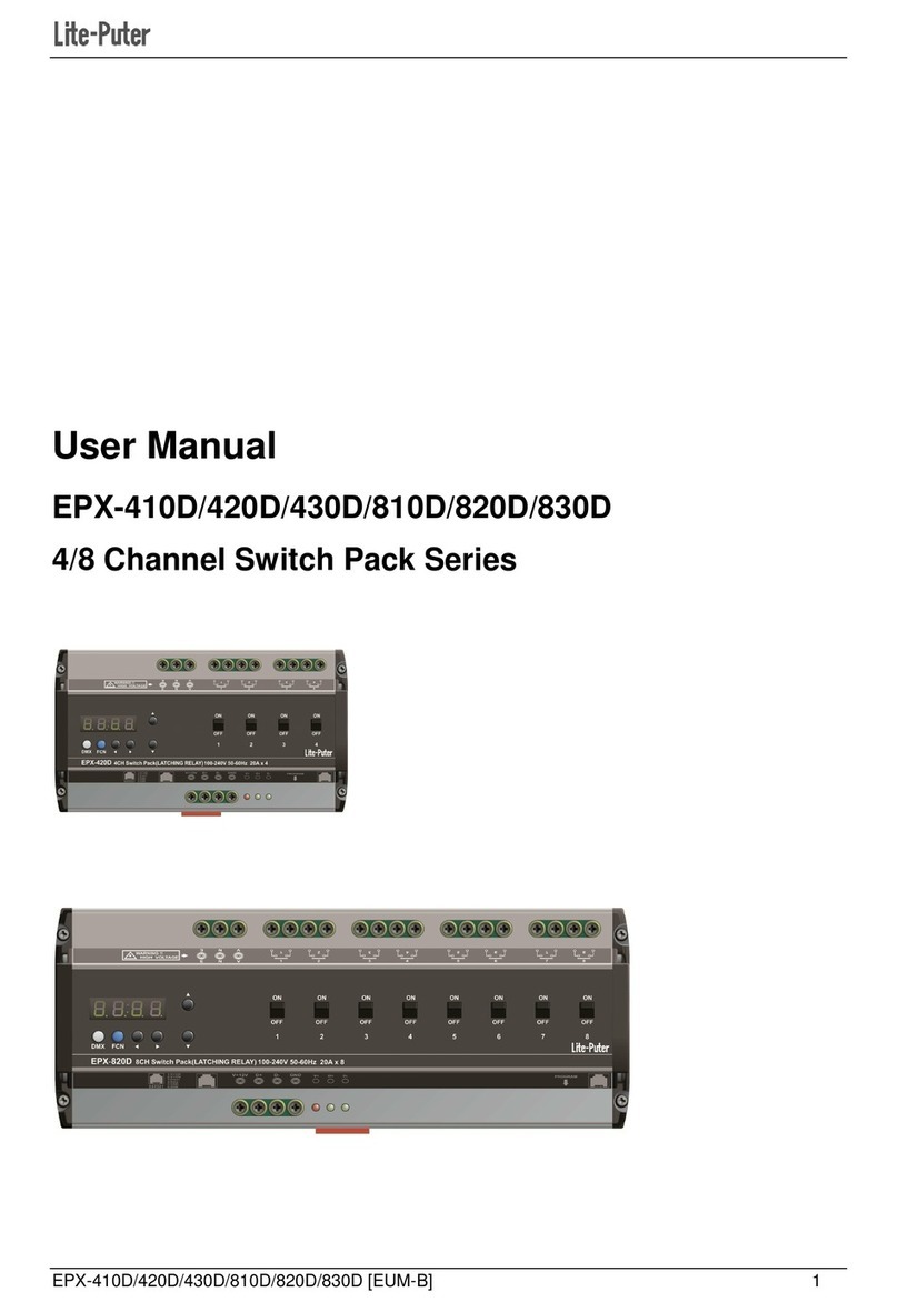 Lite-Puter 4 Channel Switch Pack Series user manual