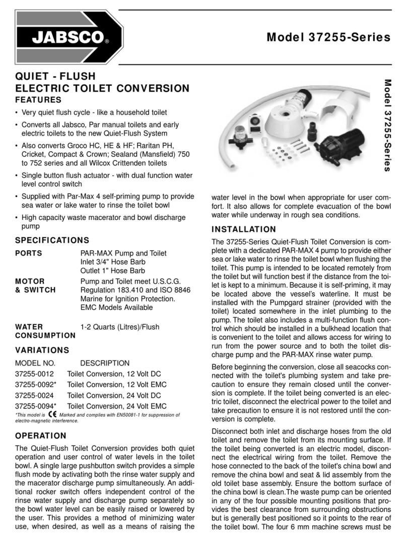 JABSCO 37255-Series User manual