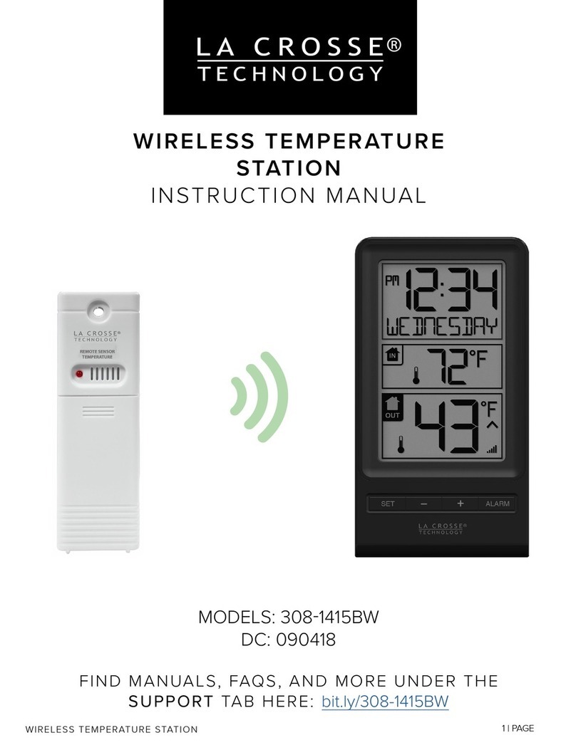 La Crosse Technology 308-1415BW User manual La Crosse Technology 308-1415BW User manual