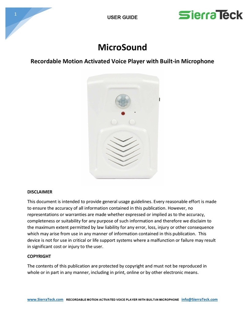 SierraTeck MicroSound user guide