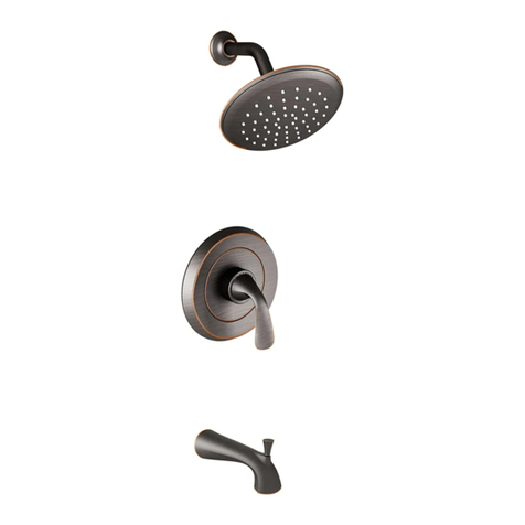 American Standard FLUENT T186.501 installation instructions