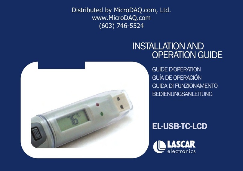 Lascar Electronics EL-USB-TC-LCD Installation and operation guide