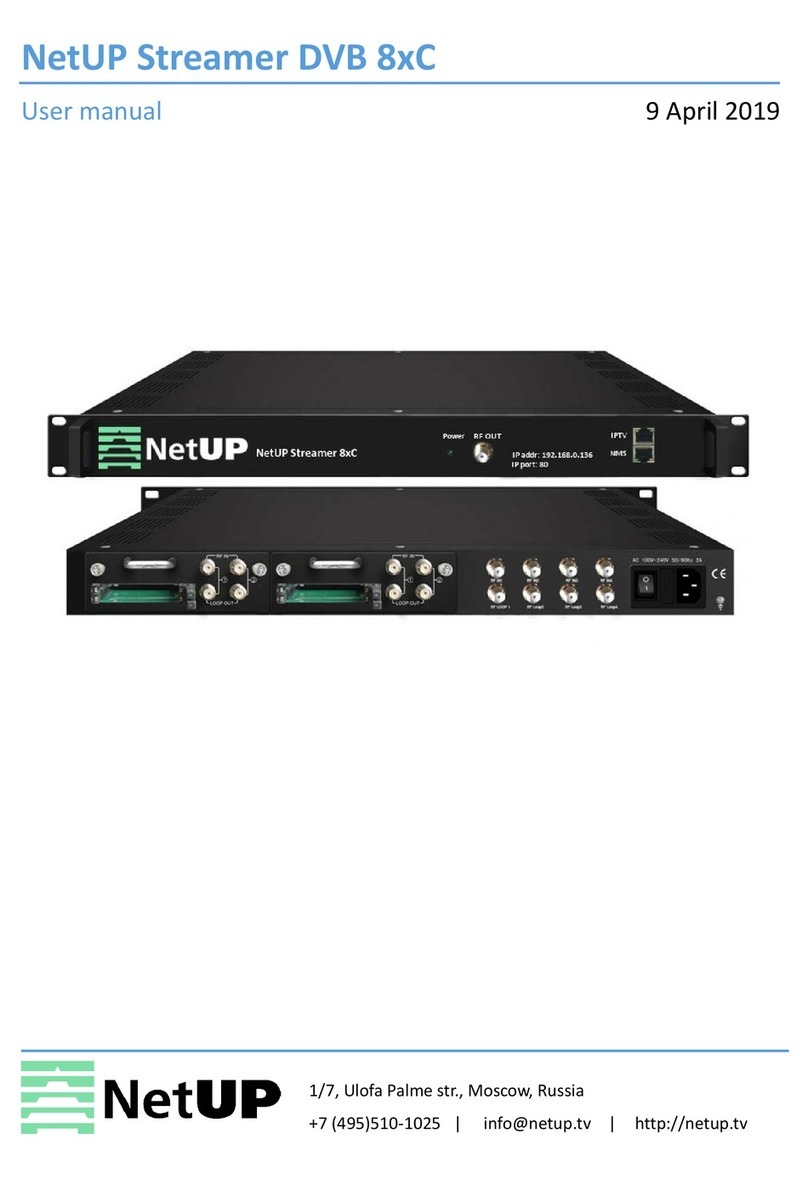 NetUP Streamer DVB 8xC user manual