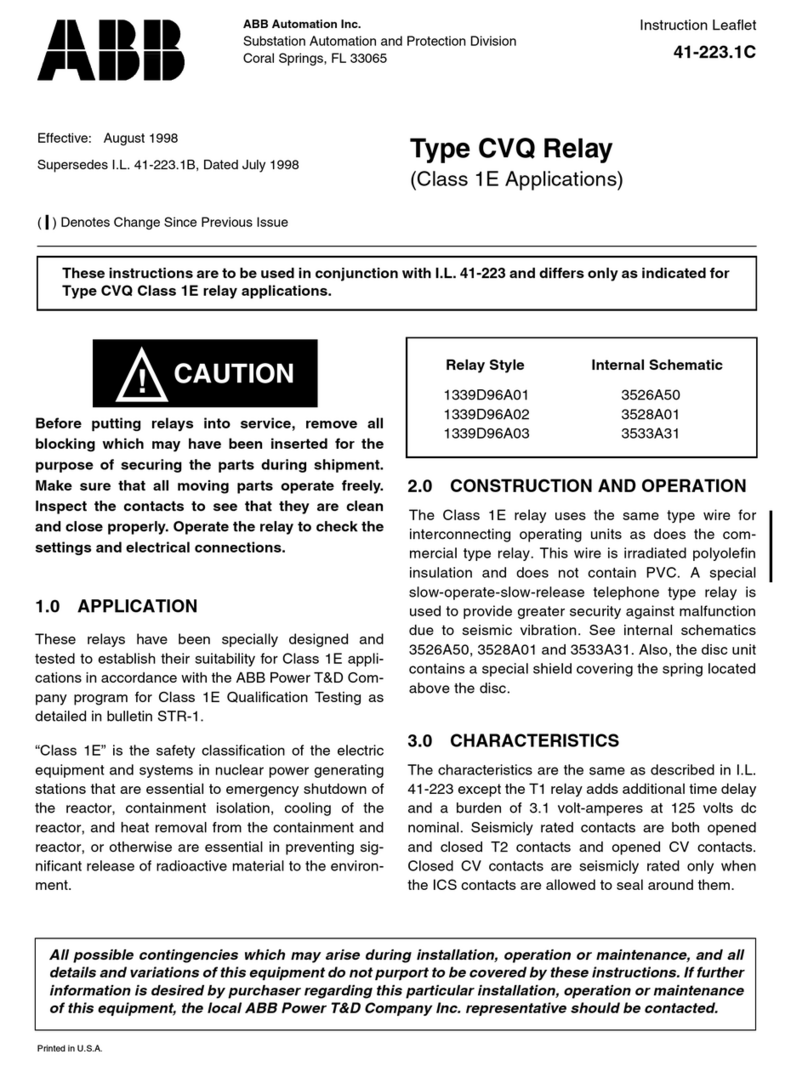 ABB CVQ Instruction leaflet