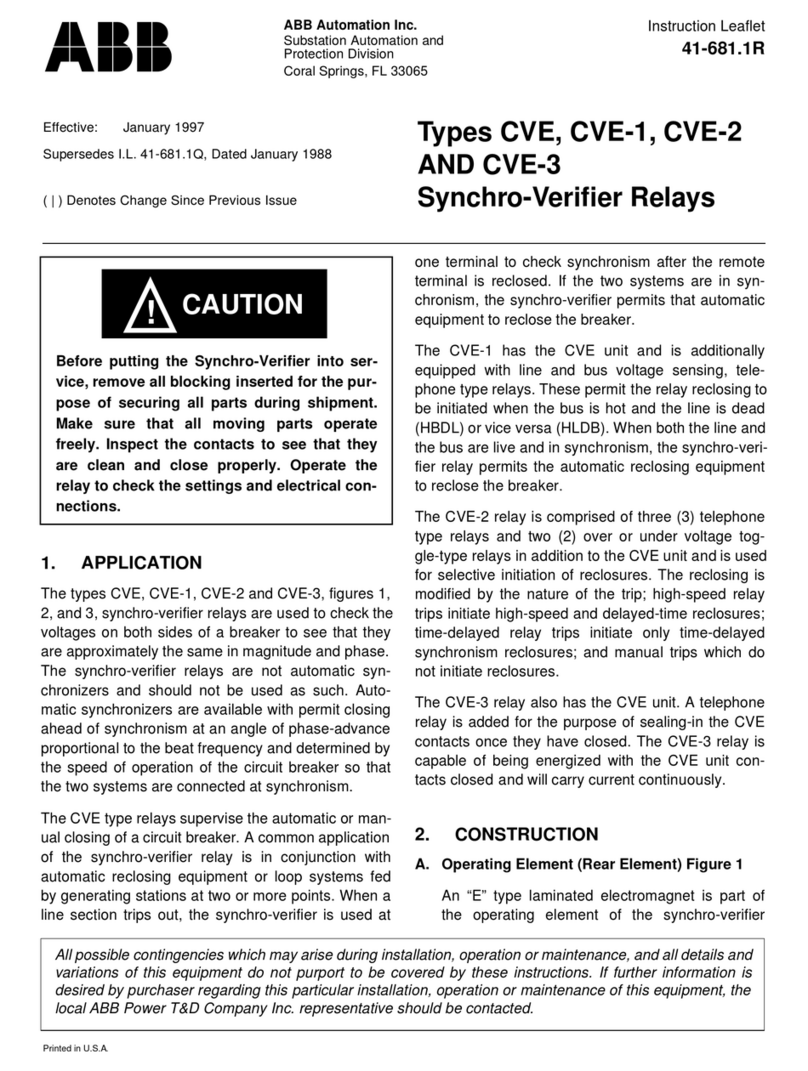 ABB CVE Instruction leaflet