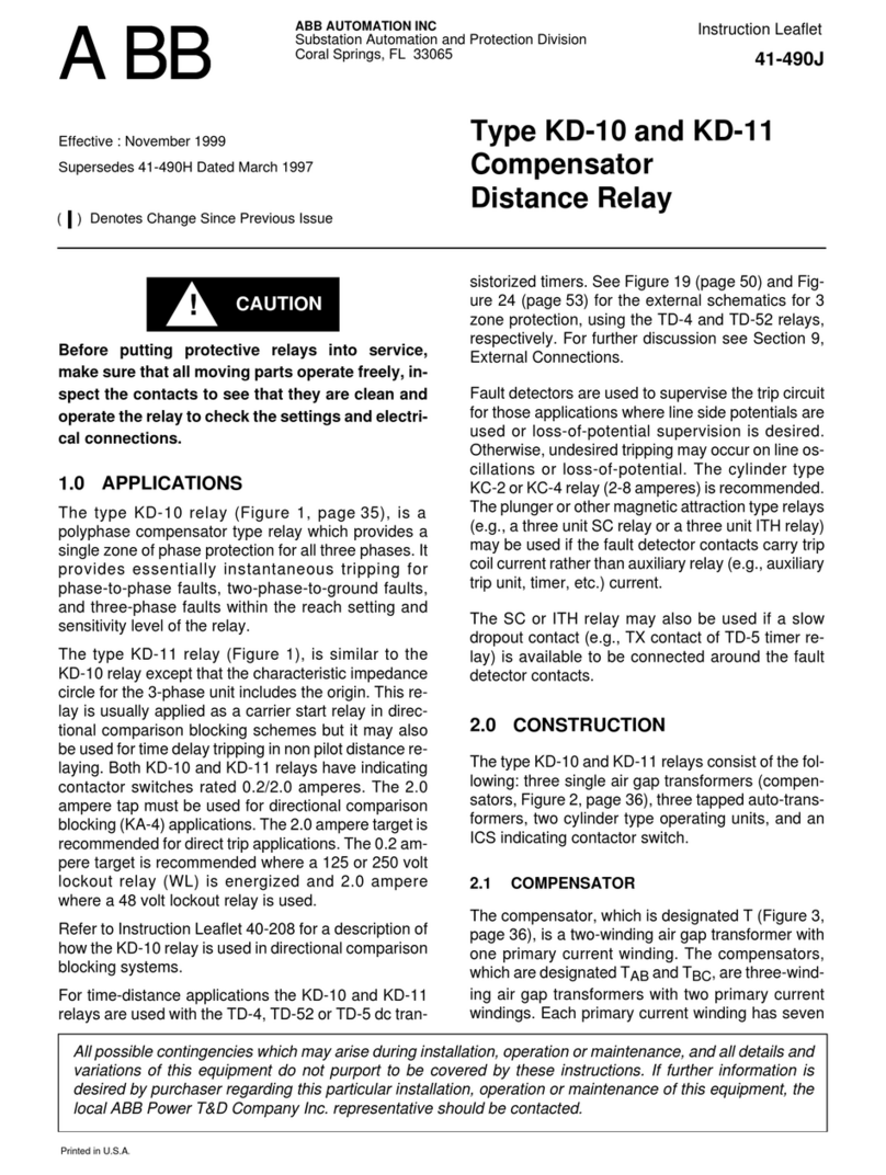 ABB KD-10 Instruction leaflet