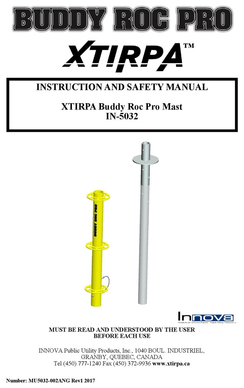 Innova XTIRPA Buddy Roc Pro Instruction and safety manual
