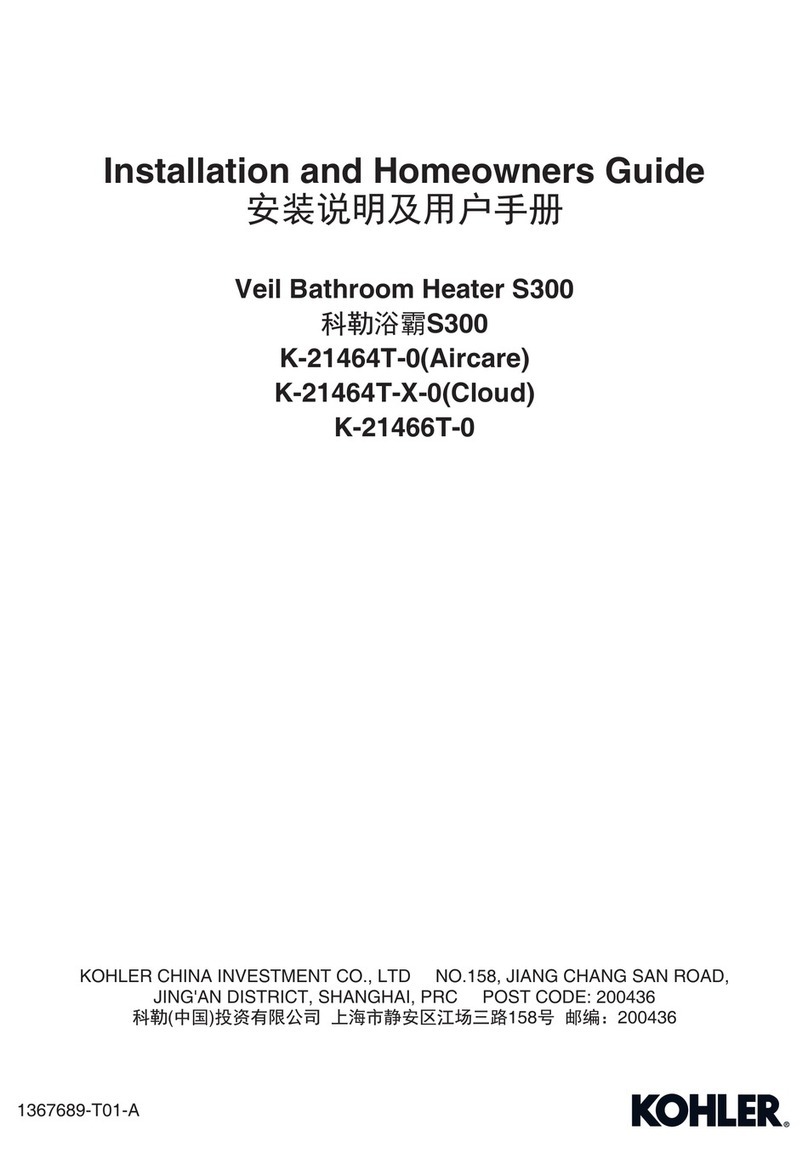 Kohler S300 User manual Kohler S300 User manual