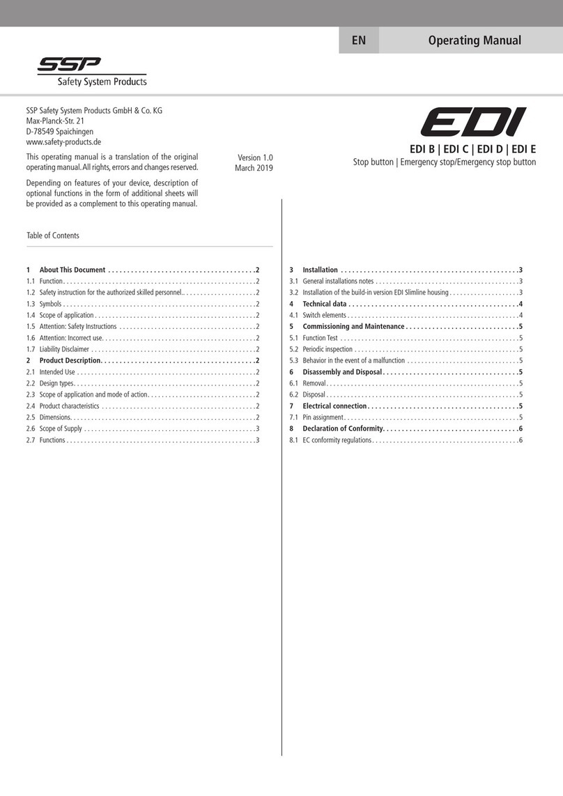 SSP EDI Series operating manual SSP EDI Series operating manual