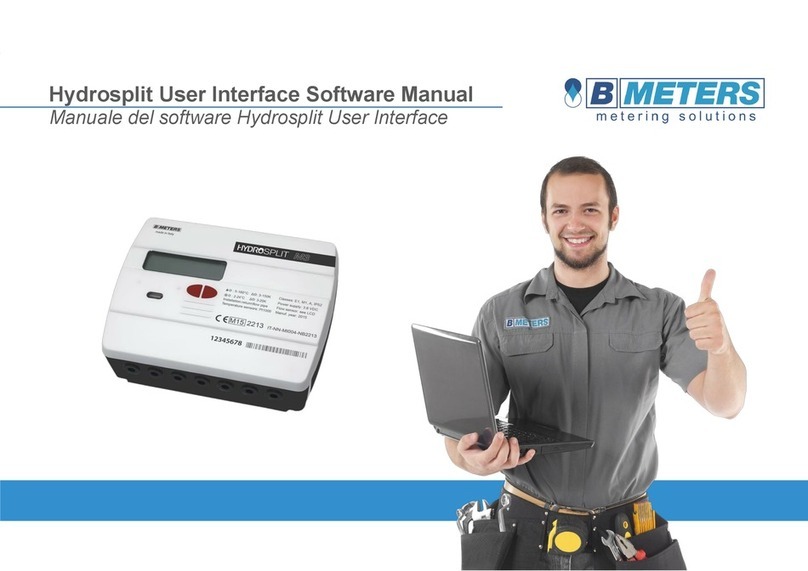 B meters HYDROSPLIT-M3 Software manual