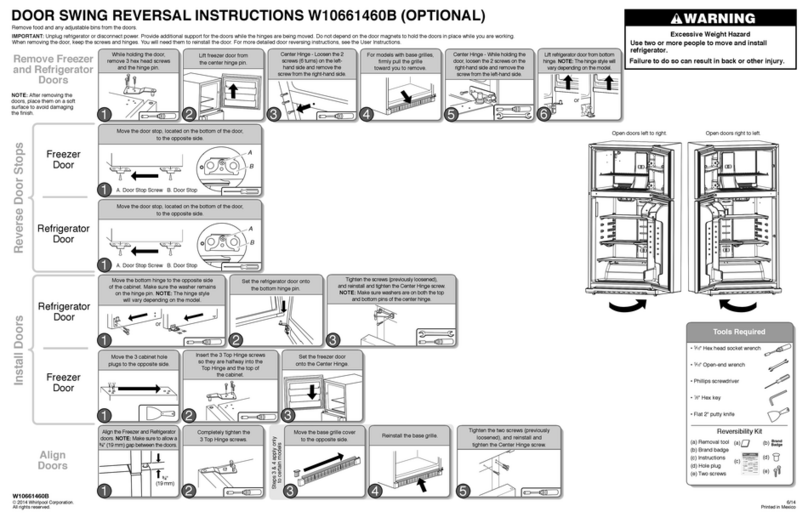 Whirlpool W10661460B instructions