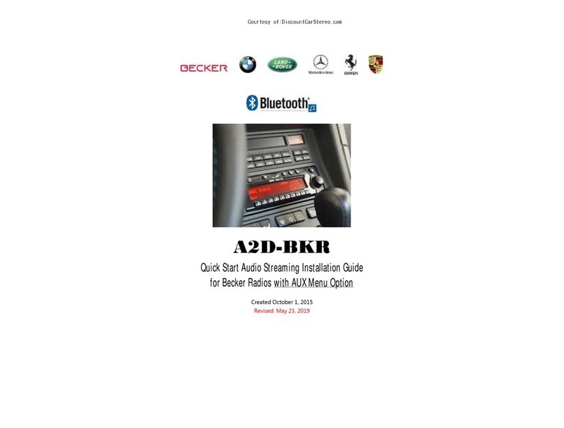 Becker A2D-BKR Quick start installation guide