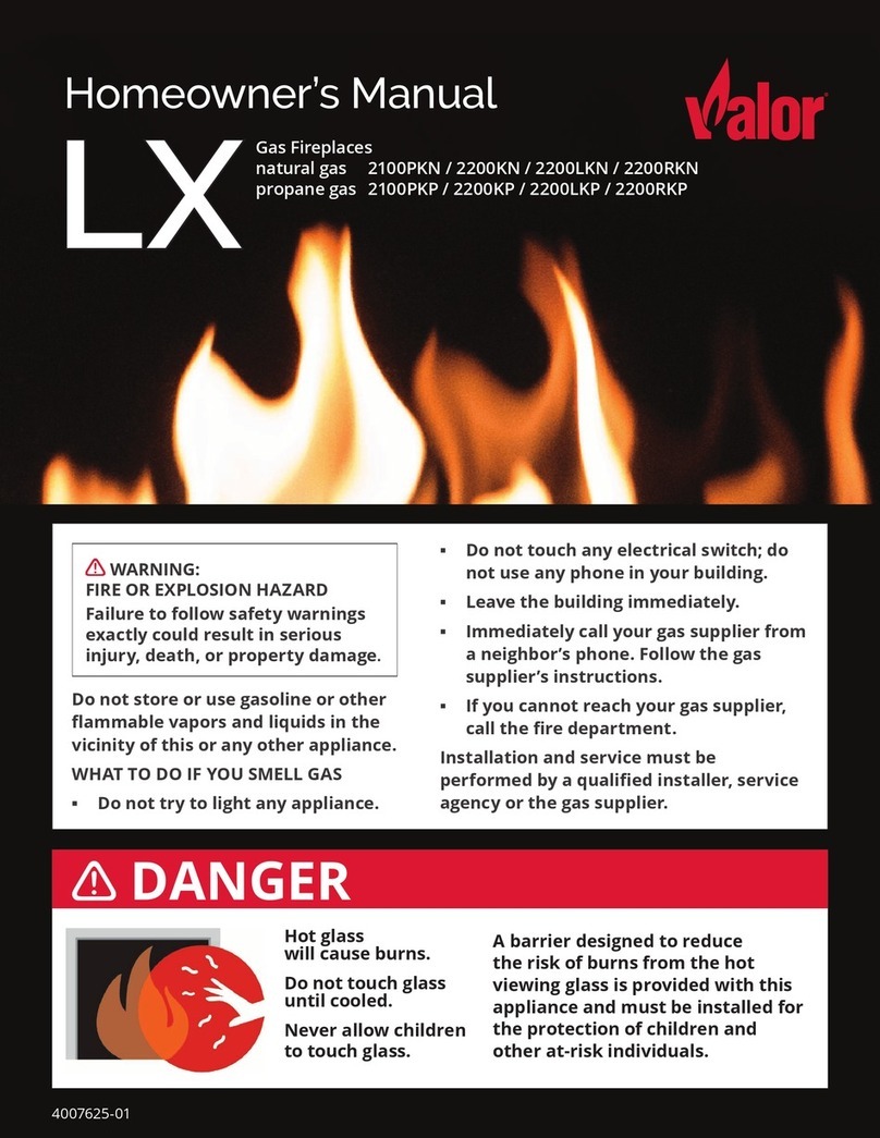 Valor LX Series Homeowner's manual Valor LX Series Homeowner's manual