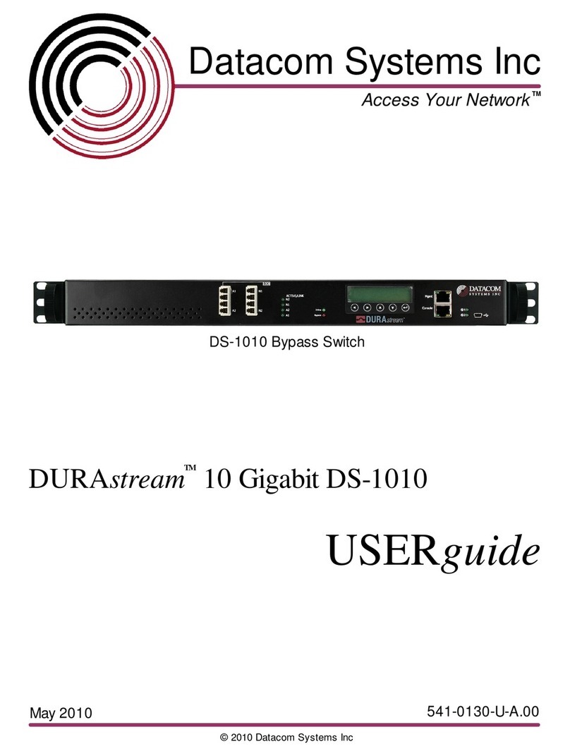 Datacom Systems DURAstream DS-1010 user guide