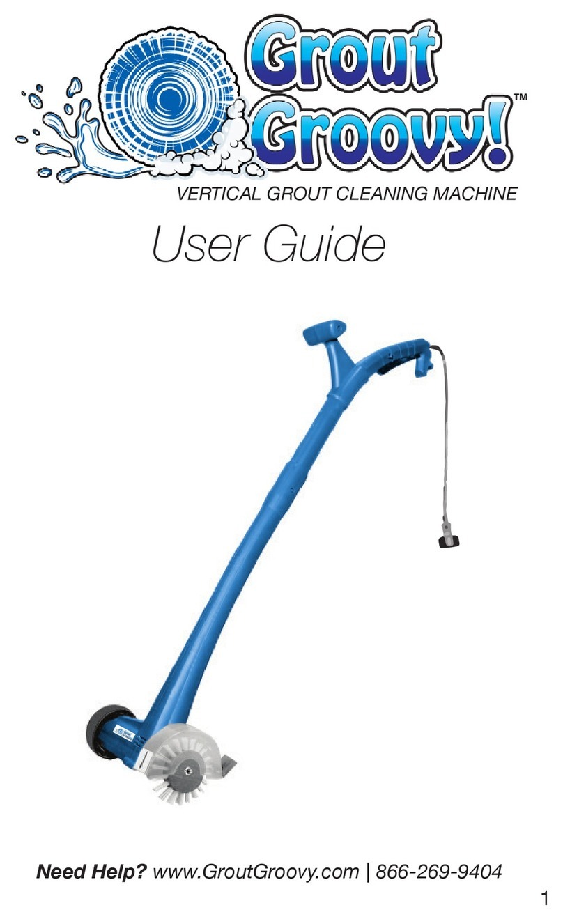 Grout Groovy VERTICAL GROUT CLEANING MACHINE user guide