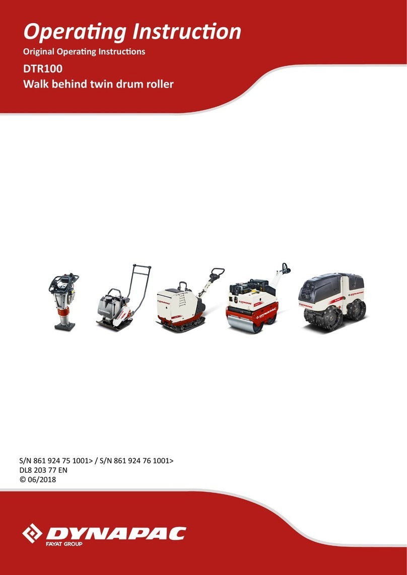 Dynapac DTR100 Operating	 instruction