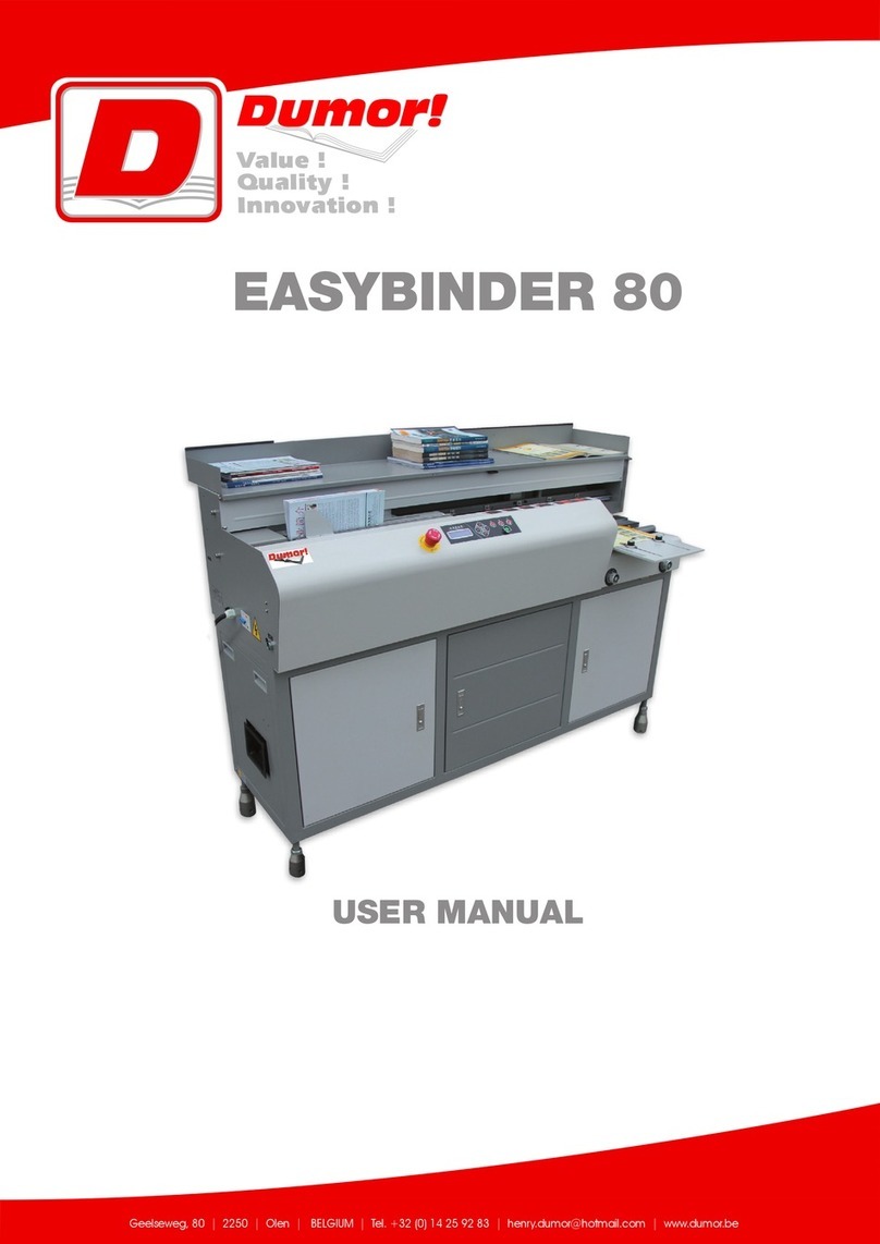 Dumor EASYBINDER 80 user manual