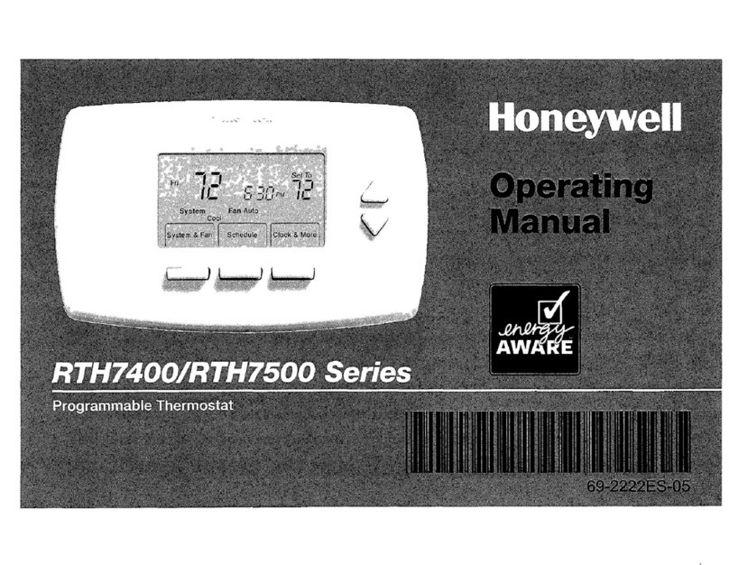 Honeywell RTH7400 series User manual Honeywell RTH7400 series User manual