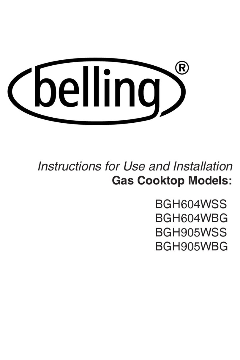Belling BGH604WBG Operation manual
