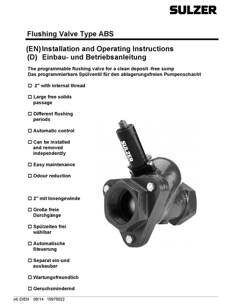 Sulzer ABS Installation and operating instructions