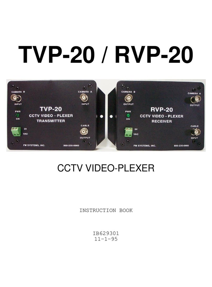 FM Systems TVP-20 Instruction book