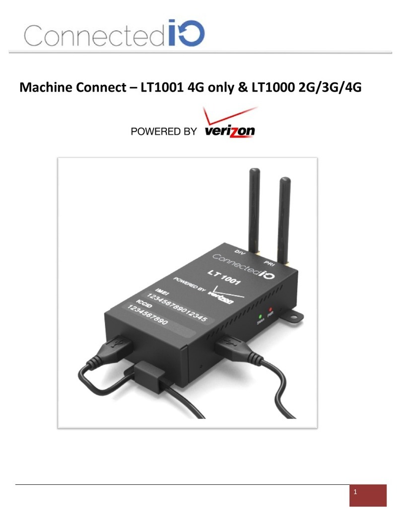 Connected IO Verizon LT1000 2G User manual