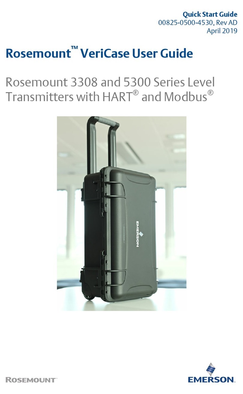 Emerson Rosemount HART Modbus VeriCase 3308 Series user guide