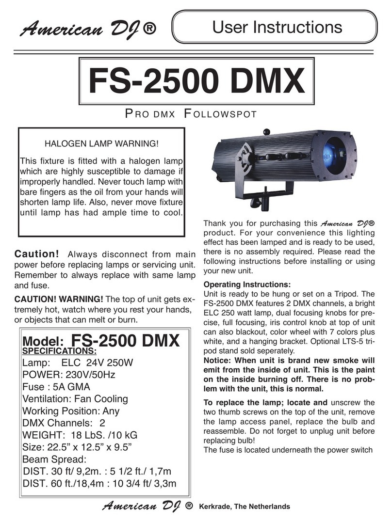 American DJ FS-2500 DMX User manual